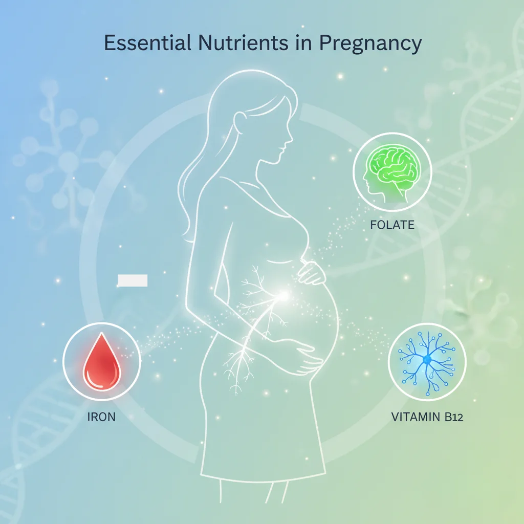 iron in pregnancy, vitamin B12 prenatal, folate supplement for women