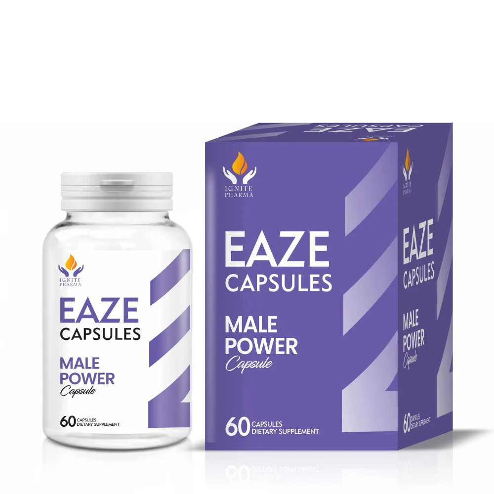 Enhance vitality, stamina, and fertility with Eaze Capsules – Male Reproductive Health Support. A natural formula to promote hormone balance, sperm quality, and overall male wellness.
