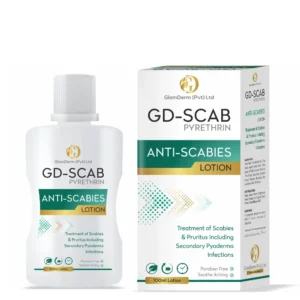 Get fast, effective scabies treatment with GD-Scab Antiscabies Lotion. Pyrethrin-based formula eliminates mites, soothes itching, and protects skin health.