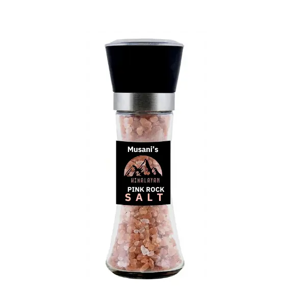 Musani's Himalayan Pink Rock Salt Grinder Premium Natural Himalayan Salt