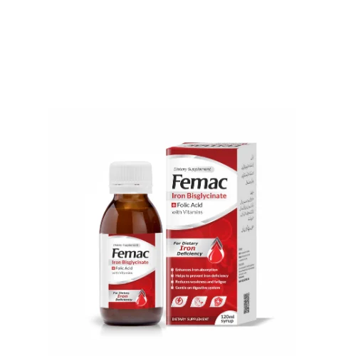 Femac Syrup — Iron Bisglycinate + Folic Acid with Vitamins