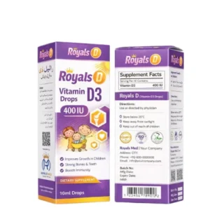 Royals D Vitamin D3 Drops 400 IU